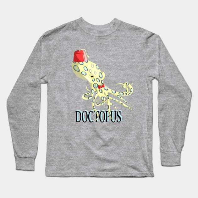 Doctopus Long Sleeve T-Shirt by Blacklightco